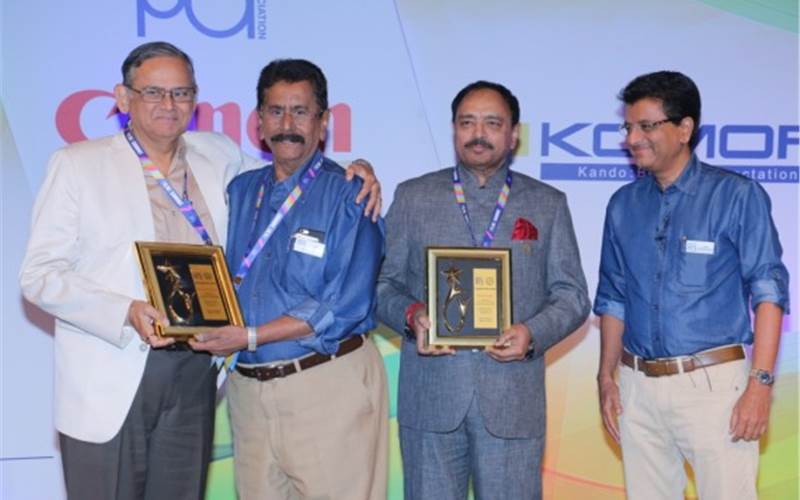 Anand Limaye, the honorary general secretary  and Kamal Chopra, president of the All India Federation of Master Printers were felicitated at the Summit by BMPA team