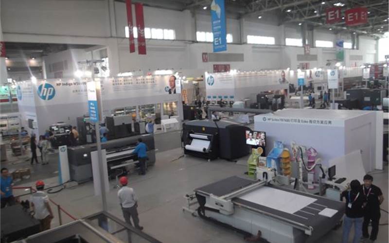HP claimed to be the largest digital printing exhibitor at the show. Highlighting the entire portfolio, HP's stand was divided into five segment: general commercial printng, labels and packaging, photos, publishing and sign and display