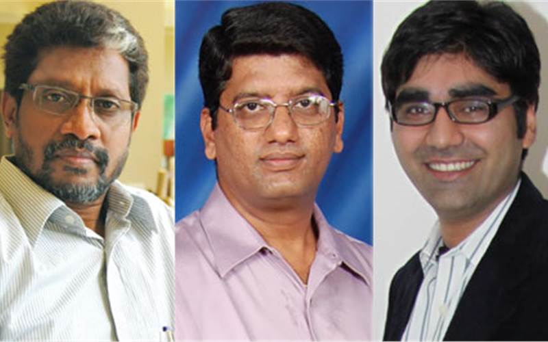 Noel D'cunha, Sachin Shardul and Samir Lukka of PrintWeek India