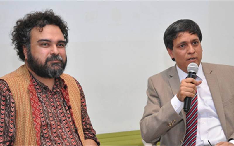 Panini Anand and Shazi Zaman during the event