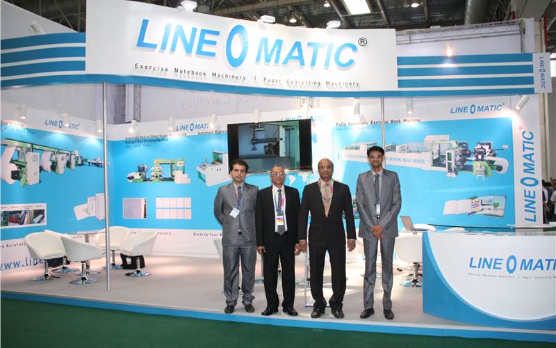Ahmedabad-based manufacturer of exercise book making machines Line O Matic opted for a catalogue show. Mukesh Sonani(r): "Our presence at China Print will enable us to position our firm in the Chinese and South Asian market"