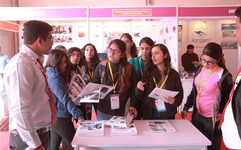 A digital printing workshop was organised on the second day of the show
