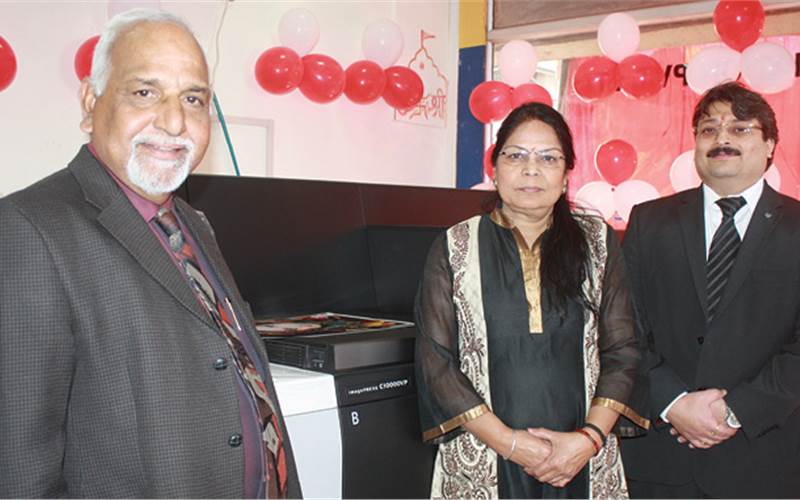 Eyeing the digital market in Lucknow: (l) Dinesh Joshi of DD Enterprises shared how he wants to revolutionise digital printing