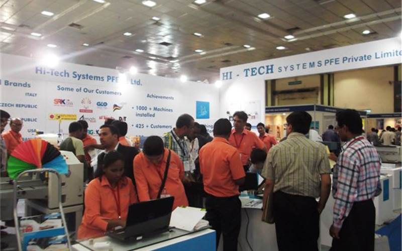 Hitech Systems' stall has consistently been the busiest stall every year and this year too Hitech upped the ante with massive never-before presence and launching five new products