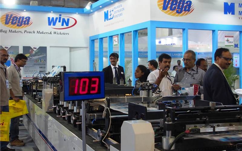 Mamta Machinery, specialists in bag and pouch making machines conducted live demonstrations of its Vega range of plastic bag making machines
