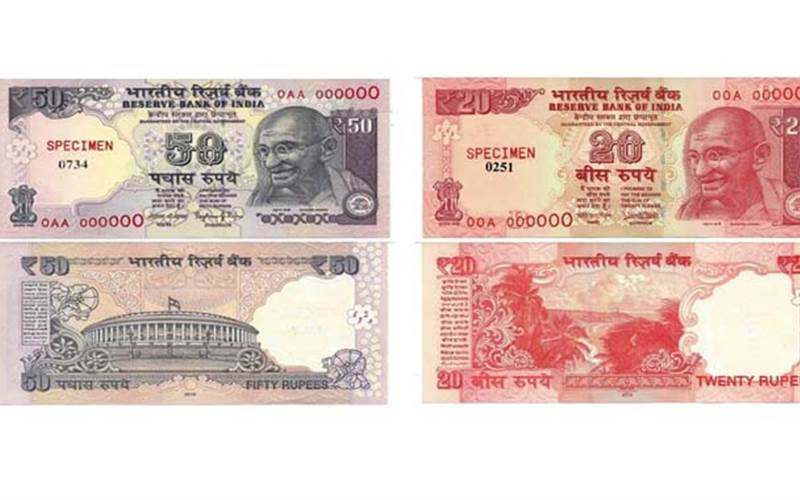 RBI to issue new notes of Rs 50, Rs 20 denomination