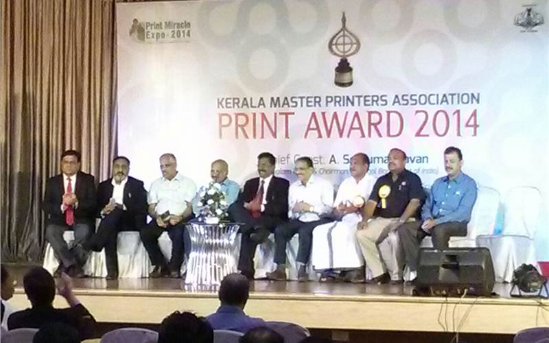 Print VIPs at the Award ceremony