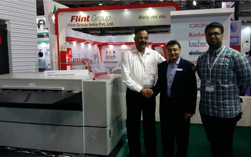 Jayant Pardiwala of Nippon Color with the representatives from Aldel Sales Corporation