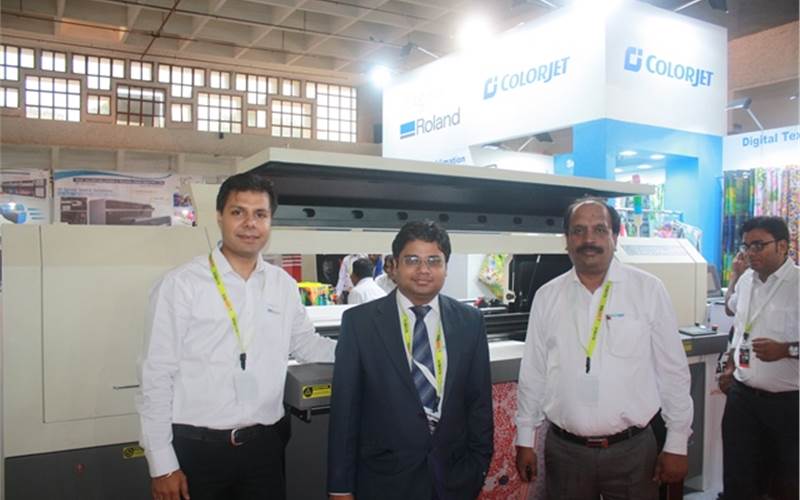 The Colorjet stall hosted more than 500 curious visitors enquiring about digital textile printing machines during the three days of the show