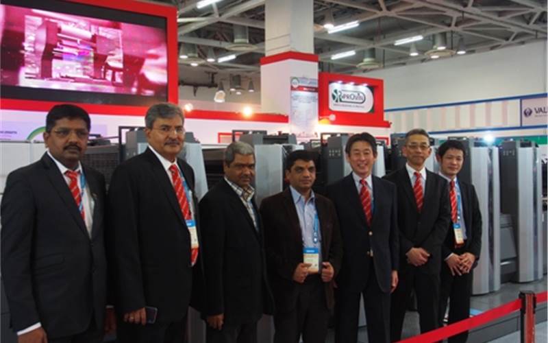 (second from left) Vinay Kaushal, director, Provin Technos: “The first day was very fruitful. This is just the beginning, we will have few more announcements by the end of the show”