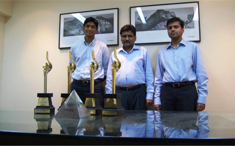 Parksons Graphics won the Post-Press Company of the Year 2010. The Kejriwals of Parksons Graphics: (l-r) Animesh, Sunil and Abhishek