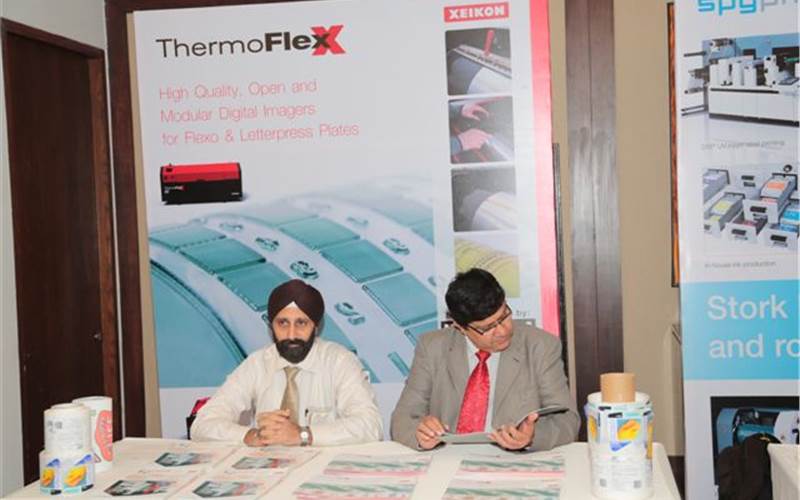 The Malhotra Graphics team informed us that they will enter the Indian flexo market with Xeikon's ThermoflexX digital platemaking system