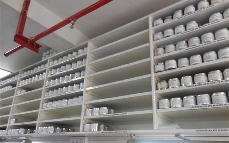 Samples of all the inks are stored for five years in the factory. This process is followed to keep a track on the type of ink manufactured as well as for reference in case of any complaints