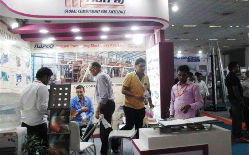 Faridabad, Haryana-based Natraj Industries is a manufacturer of corrugated box-making machine. It is the first Indian company to export India’s first corrugated board and carton-making plant to West Indies. Products on display were corrugated paperboard and box making equipment