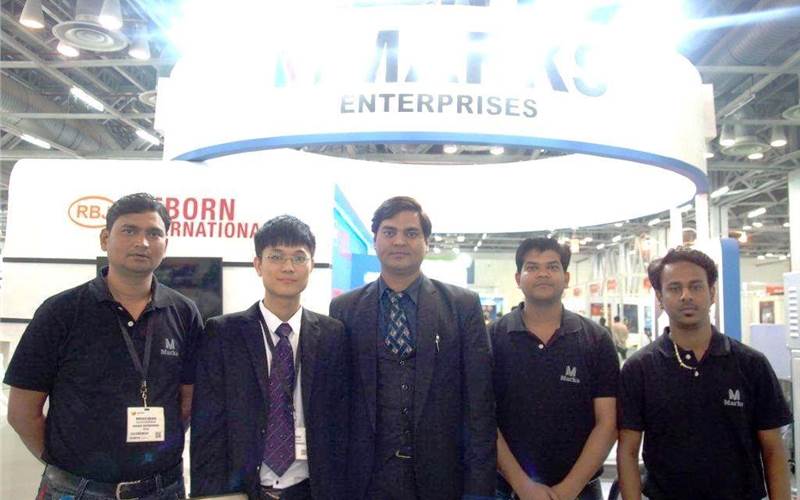 The Marks Enterprises team at Labelexpo India 2006