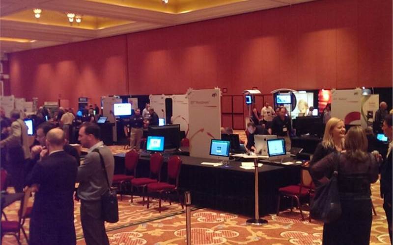 The innovation hub at #EFIConnect, a neat setup of all EFI software suite for guests to try hands on