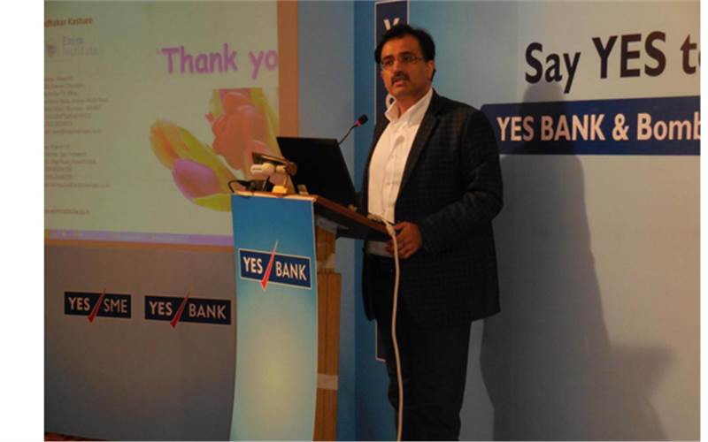 Faheem Agboatwala at the knowledge seminar co-hosted by Yes Bank and BMPA in March 2015