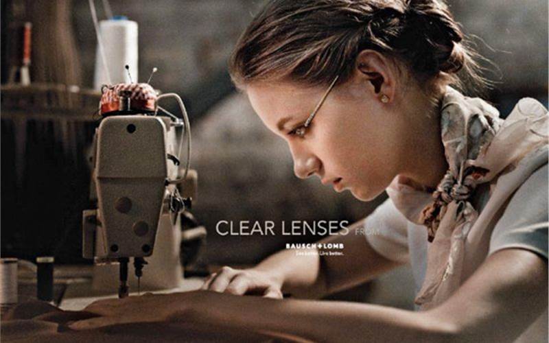 Clear Lenses by FCB Ulka  |  Glasses so clear, you don’t see them. For Bausch and Lomb.