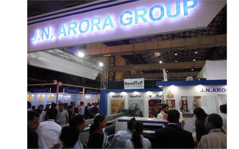 JN Arora Group showcased products from Agfa, Siser, Fujifilm Sericol, HandTop and Smartjet, companies it represents
