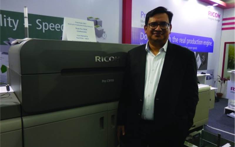 Sambit Misra of Ricoh informed sale of all the machines showcased at the stand including three C9110s and a C5100