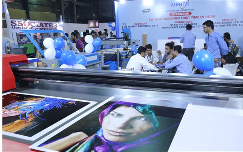 Mehta Cad Cam Systems introduced Rasterjet UV flatbed RJ 2513, Gongzheng Starfire and Mehta’s laser-engraving machines at the show