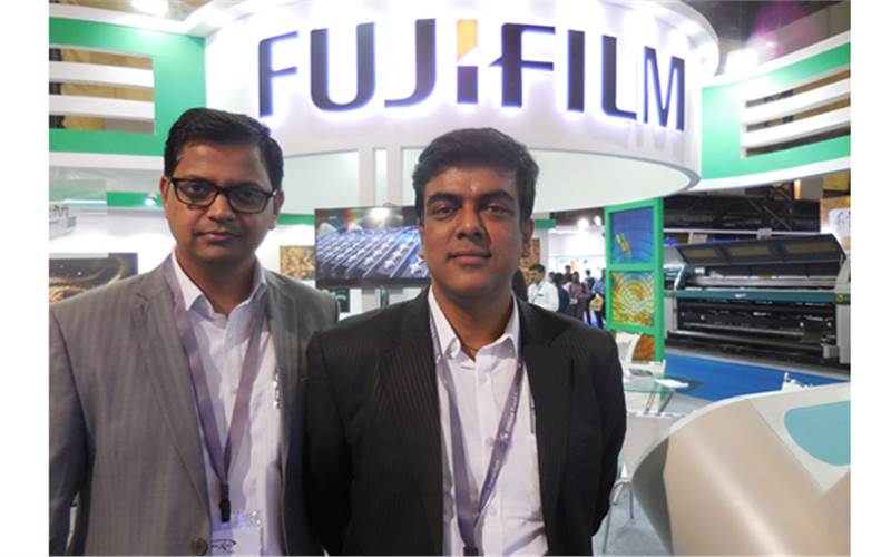 (l-r) Madhav Bharule and Pradipta Chowdhury of Fujifilm. According to the company, the market has shifted towards UV