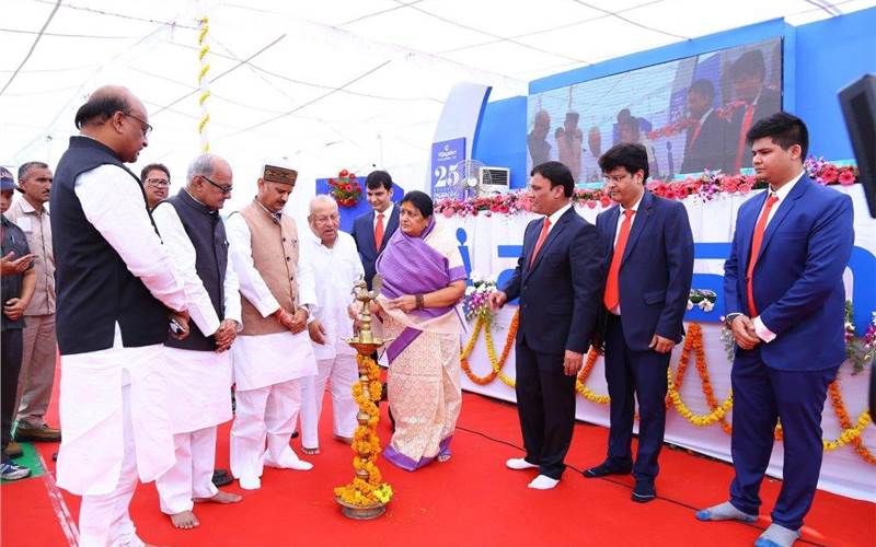 Rajendra Shukla, industry minister in Madhya Pradesh (MP), Jayant Malaiya, finance minister (MP), Malini Gaud, MLA and mayor and Vijesh Lunawat, vice president of BJP state inaugurated the new plant