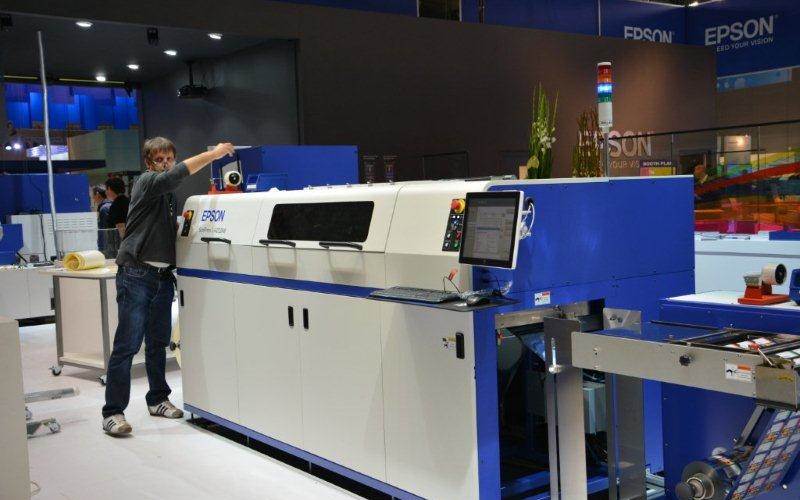 Epson preparing the launch of its SurePress L-6034W single-pass digital label press. It will also demonstrate other SurePress machines at the show