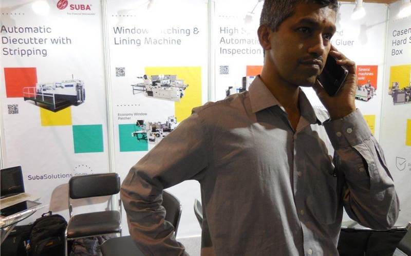 V Vaidyalingam, director at Suba Solutions, said, "We are present at the show to meet customers and build relationship"