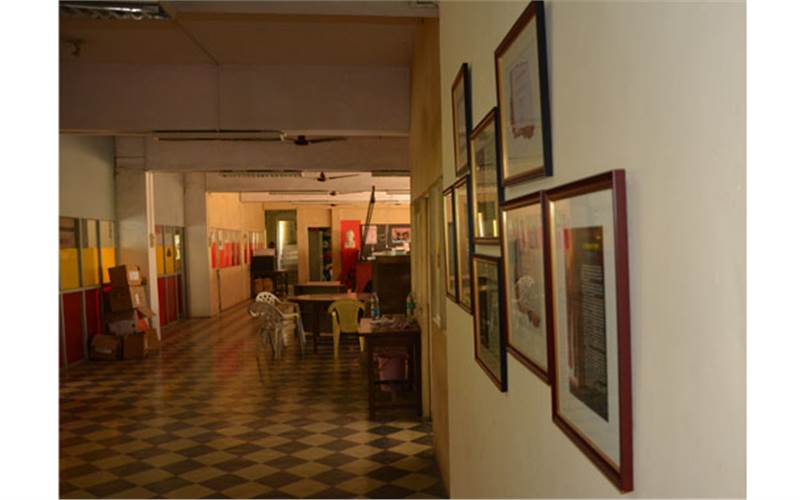 The Hall of Fame on the second floor of the Bhupesh Gupta Bhawan in Prabhadevi