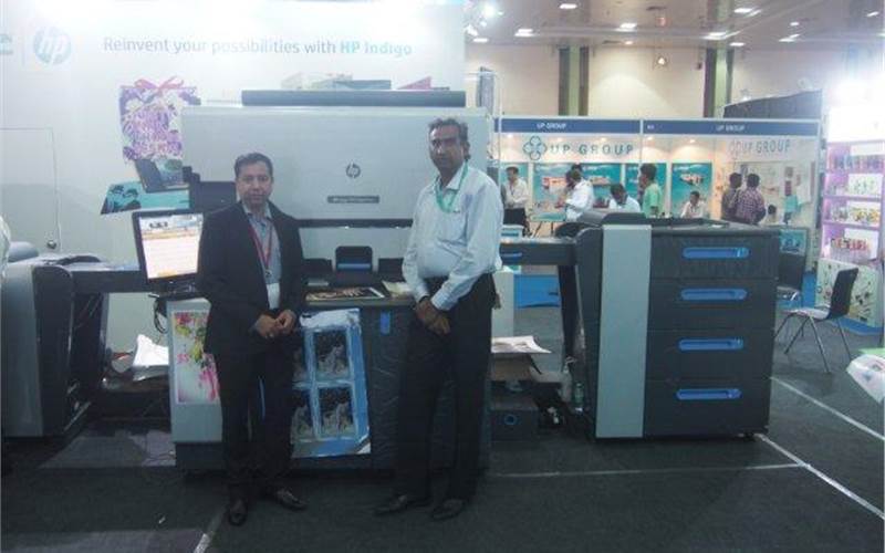 HP along with its partners Redington showcased Indigo 7900 digital press which was the latest iteration launched at Drupa 2016. This is first time that HP has a live demo of any of its digital press at PrintExpo. Ashok Pahwa, regional sales manager of HP, graphic solution business and Ramesh K S, vice president of Redington India are seen in the picture