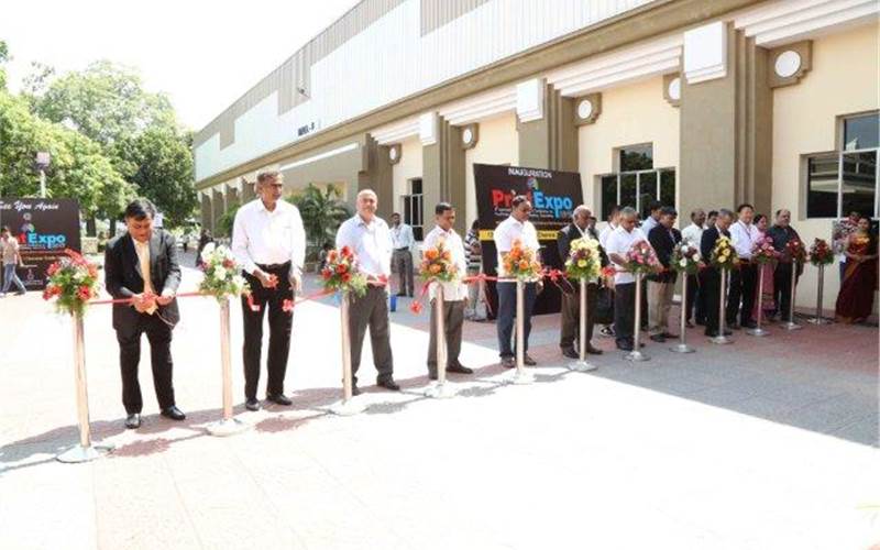 The exhibition saw participation from 137 companies through three days from 12 to 14 August 2016 at Chennai Trade Centre. Top digital brands HP, Xerox, Canon, Konica Minolta, Ricoh had displayed their range of production presses. Exhibitors and dignitaries are seen lining up to inaugurate the event