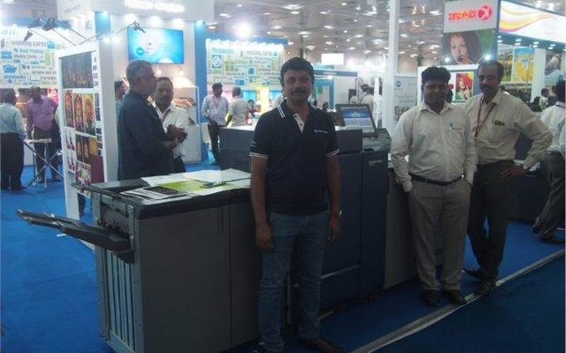 "PrintExpo is crucial to our growth strategy as one of the front runners in the market it plays a key role for us to meet our existing customer and prospects alike. The show is a success for us with excellent number of leads generated and even a few intent of deals signed," said Vasudevan S R, regional sales manager of Konica Minolta- Seen with his team in the picture