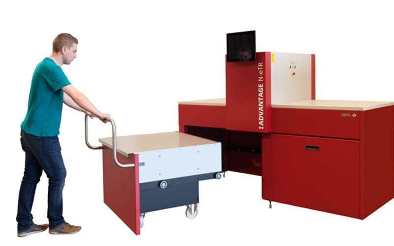 Agfa’s Advantage N series CTP outputs 70 plates per hour of 576x700mm size, with a resolution of 1200dpi