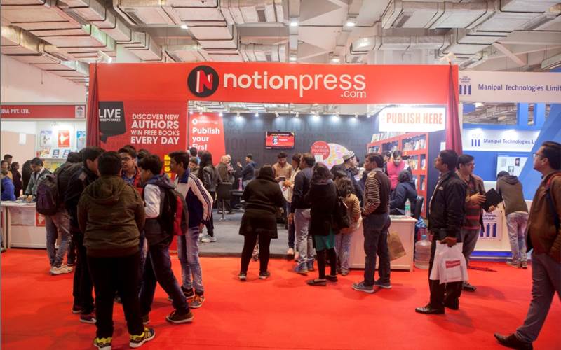 The Notion Press stall during New Delhi World Book Fair 2017