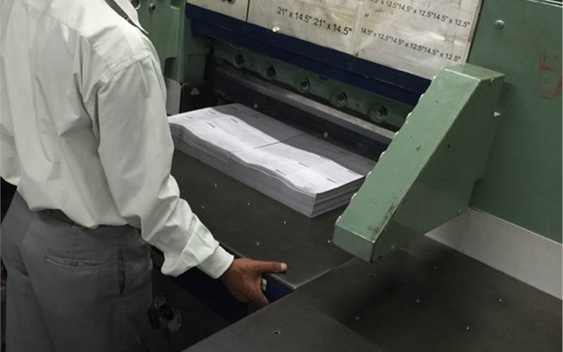 The numero uno acquisition of Printplus' first-ever machine, Perfecta cutting machine. According to Gajria, this machine has a sentimental value in his print life and they still use it