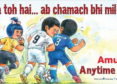 Amul print ads capture the essence of the beautiful game