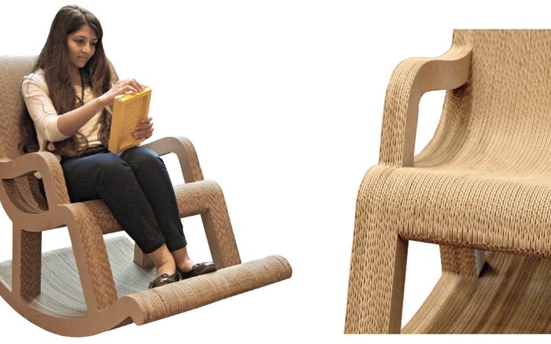 PrintWeek India Innovative Printer of the Year 2011 - Jayna Packaging. The first time entrant Jayna Packaging&#8217;s Rocking Chair was made out of strongly bounded stacks of fabricated 180 gsm five-ply corrugated board