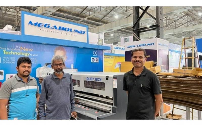 Megabound to launch Quickbox, an automatic corrugation boxes manufacturing machine, it can produce boxes from any flute and ply of corrugated sheets