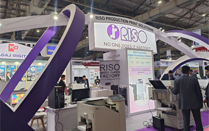 Riso is showcasing high speed inkjet printer and high speed digital duplicator