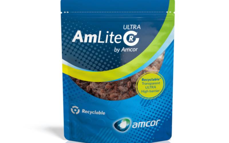 Amcor’s new AmLite laminate promises to reduce a pack’s carbon footprint by 64%