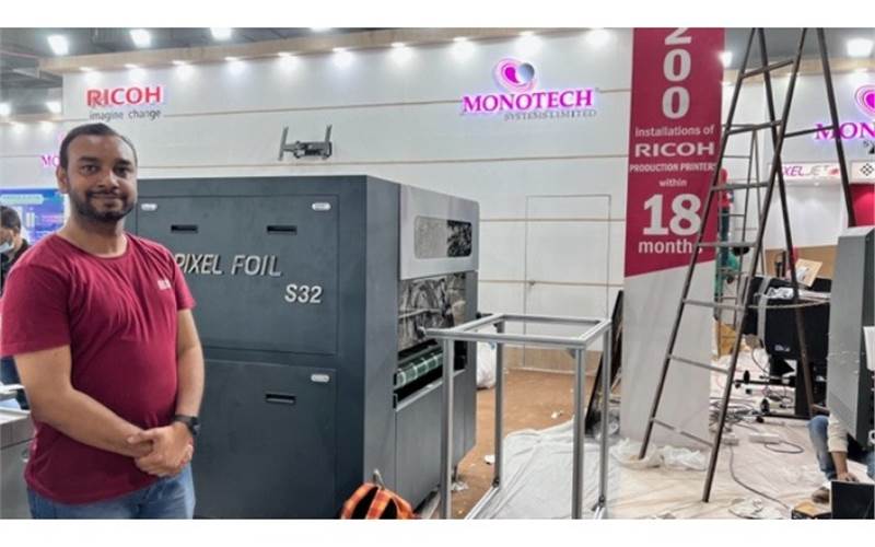 Monotech Systems to display nine live products and applications’ gallery of five products – Jetsci, Ricoh, Scodix, PixelGlow & Pixeljet