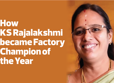 How KS Rajalakshmi became Factory Champion of the Year - The Noel D'Cunha Sunday Column