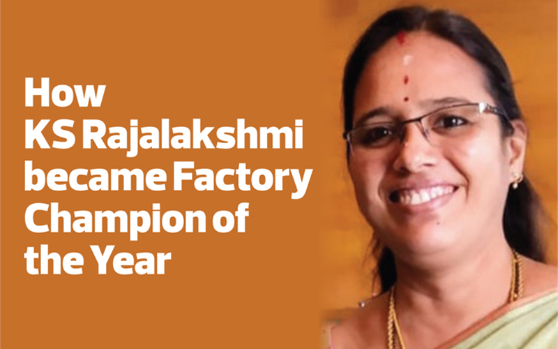 How KS Rajalakshmi became Factory Champion of the Year - The Noel DCunha Sunday Column