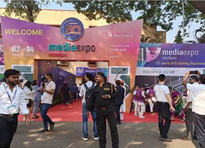 Busy first day at Media Expo in Mumbai