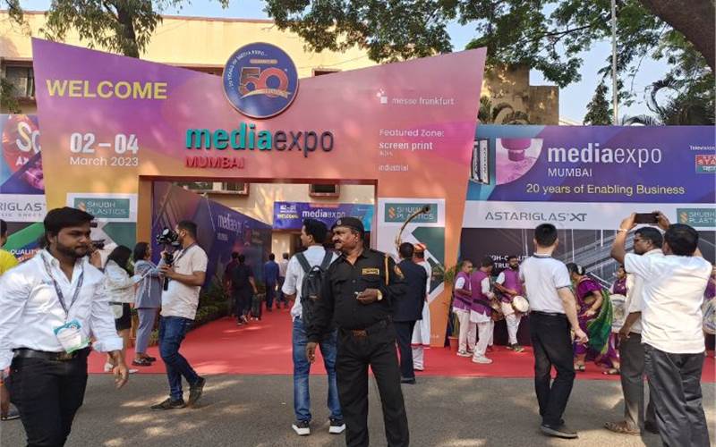Busy first day at Media Expo in Mumbai