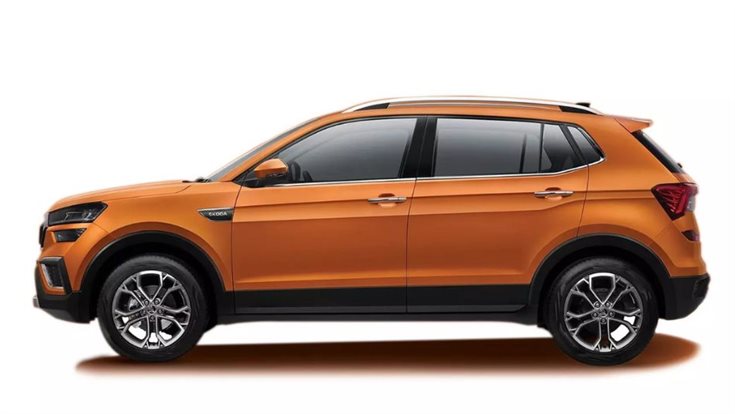 Skoda Kushaq side profile Skoda Kushaq side profile